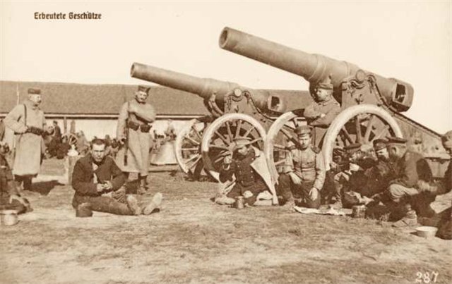 Русская 203-мм пушка обр. 1877 года из Новогеоргиевска