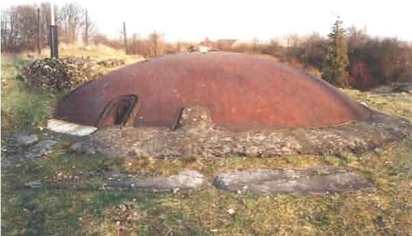 Купольная орудийная установка из крепости Льеж