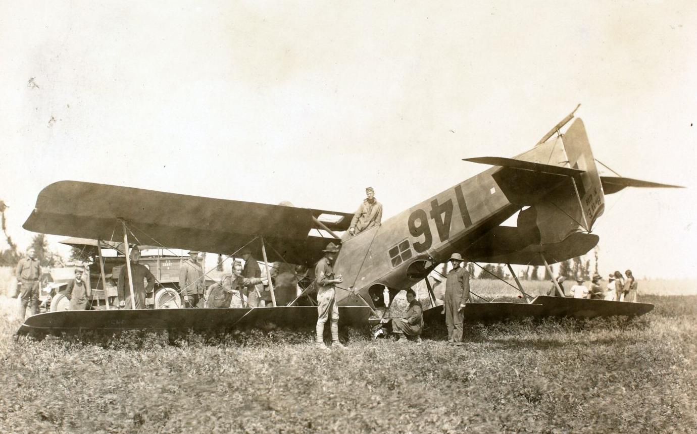 Лето 1918 года. Авария с бомбардировщиком Бреге 14 Е2