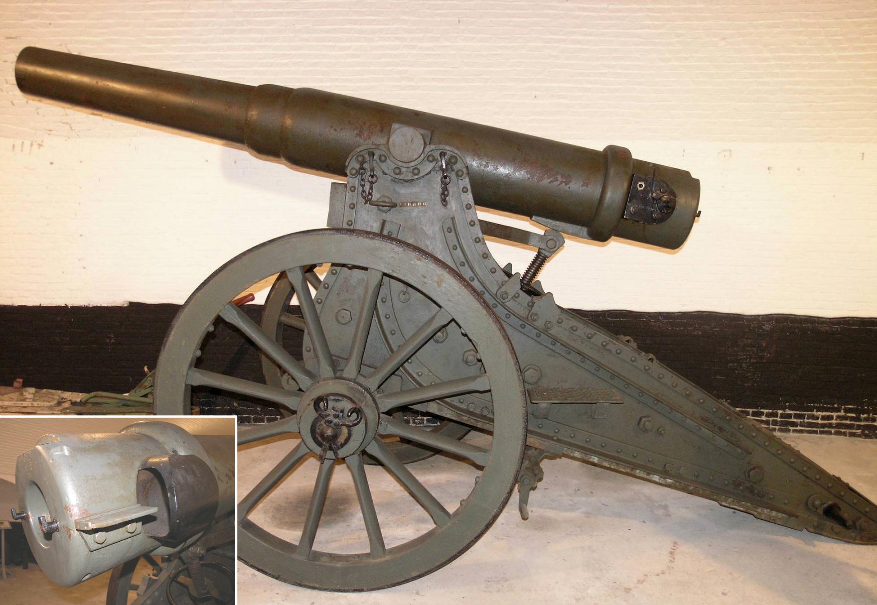 Фотография: Русская 6-дюймовая пушка образца 1877 года весом 120 пудов из музея в Бельгии (Воммельгем).