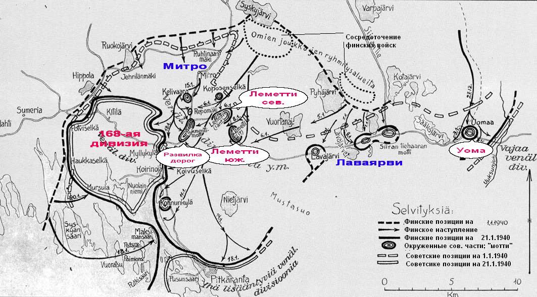 Второе финское контрнаступление на Сортавальском направлении, январь 1940