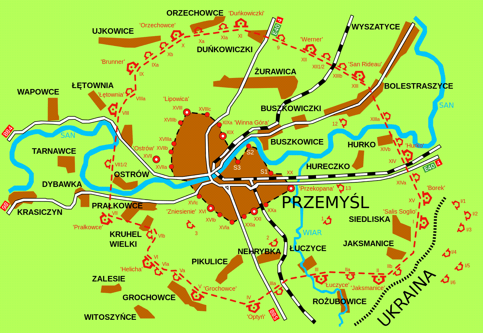 План крепости Перемышль