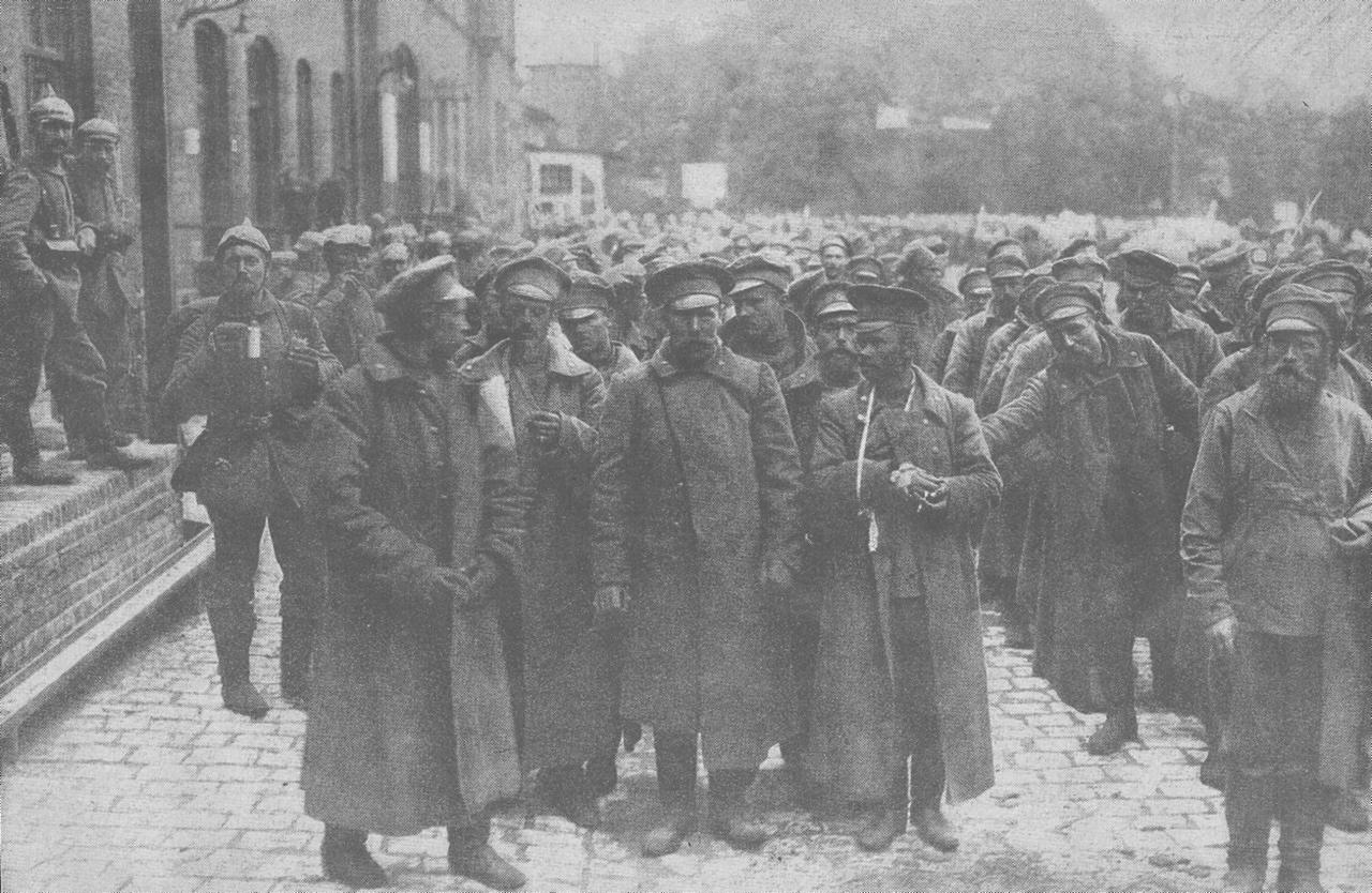 Русские пленные в Тильзите 27.09.1914