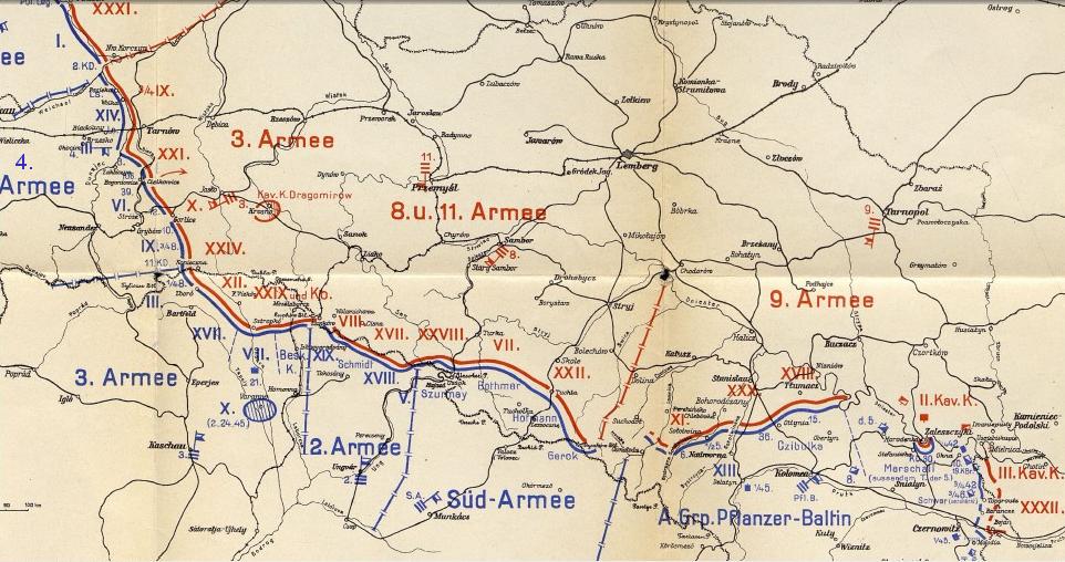 Карпатский фронт в середине апреля 1915 года.